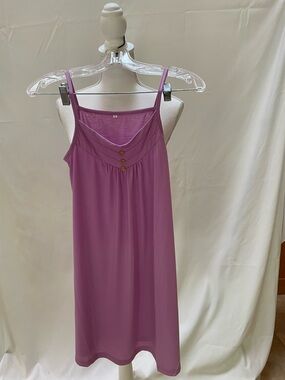 Women’s Sleeveless Nightdress - Dusty Rose